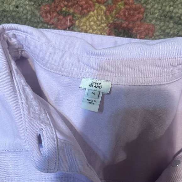 River island lilac denim dress 14 - Picture 2 of 4